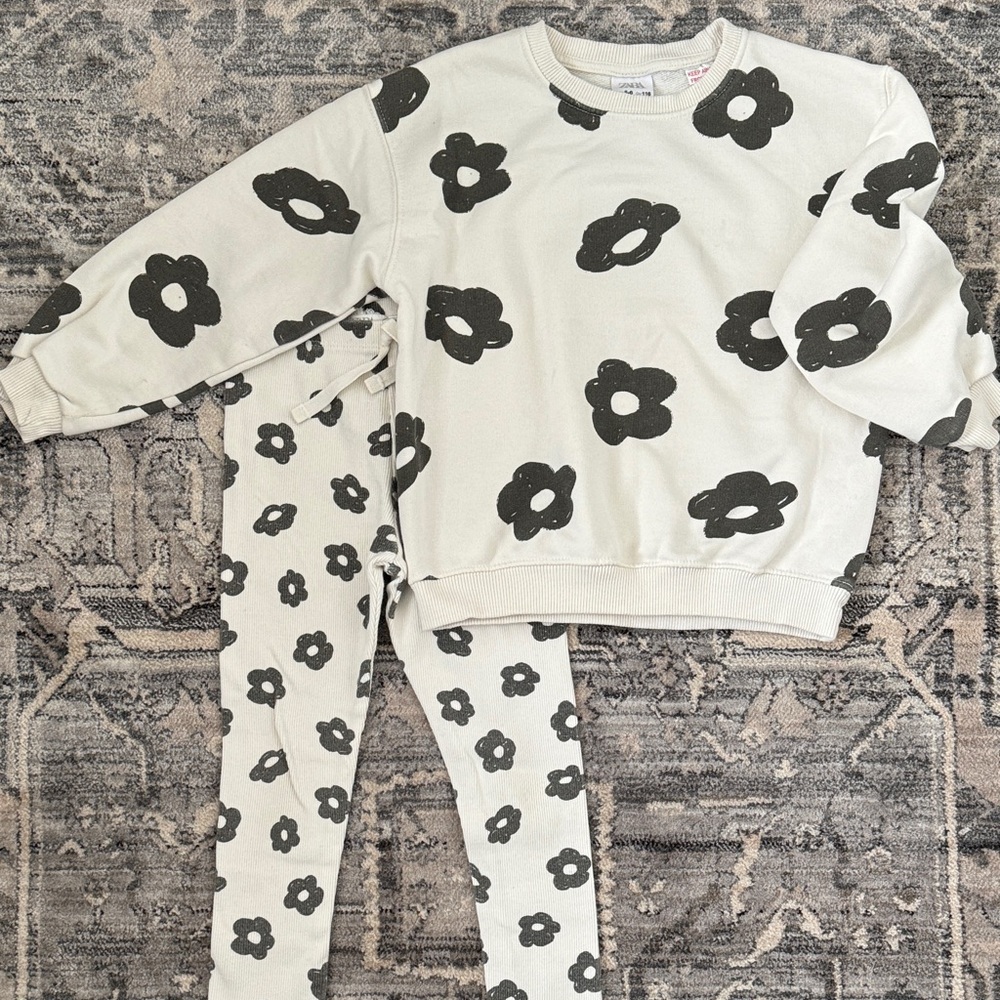 Zara Girls Matching Floral Set